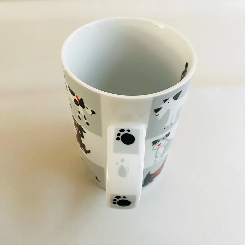 Chequered Pets Coffee Mug Dogs Design Fine Porcelain Rayware UK
